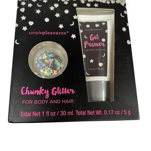 Simple Pleasures Chunky Glitter Gel for Body & Hair